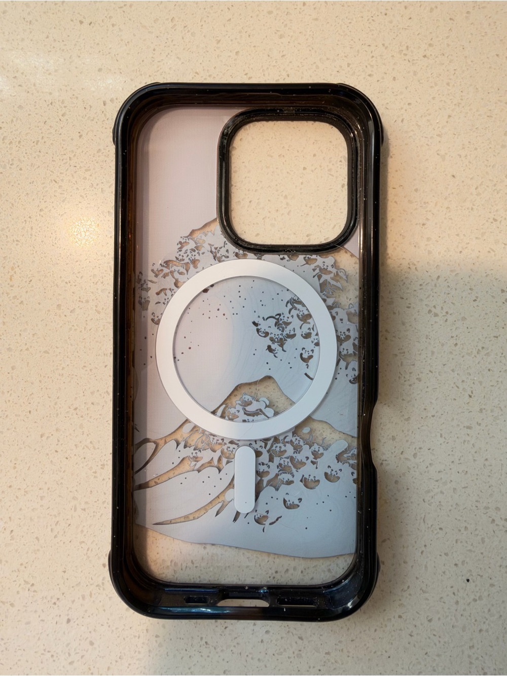 Casetify Gradient Wave Phone Case with Orange and Blue Pre-own Good Condition - Picture 2 of 3
